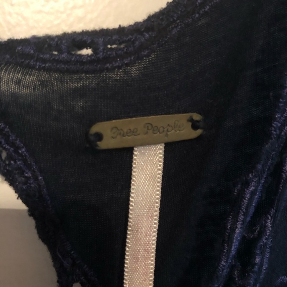 (Not pictured well) Navy Blue Free People dress - Picture 5 of 7